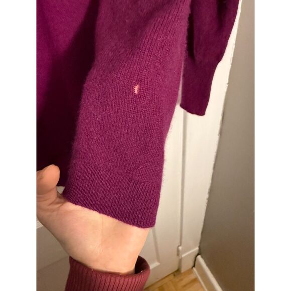 Halogen 100% Cashmere Purple Sweater - Picture 4 of 5
